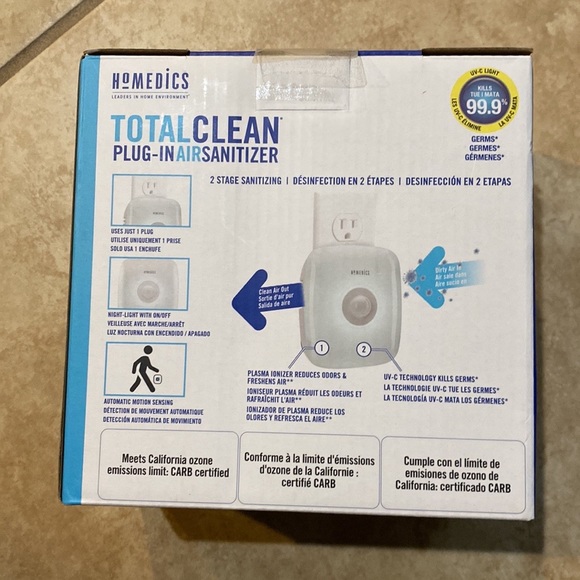 NWT Homedics Plug In Air Sanitizer - Picture 2 of 4